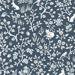Fox & Hare Navy Magnolia Home Vol. II Wallpaper