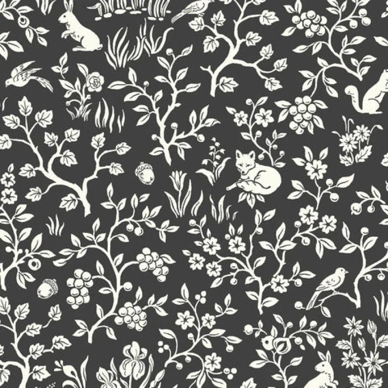 Fox & Hare Straight Black Magnolia Home Vol. II Wallpaper