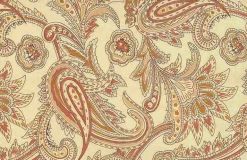 French Paisley Print Poppy Laura Kiran Fabric