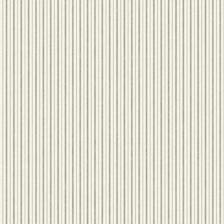 French Ticking Charcoal/Black Magnolia Home Vol. II Wallpaper