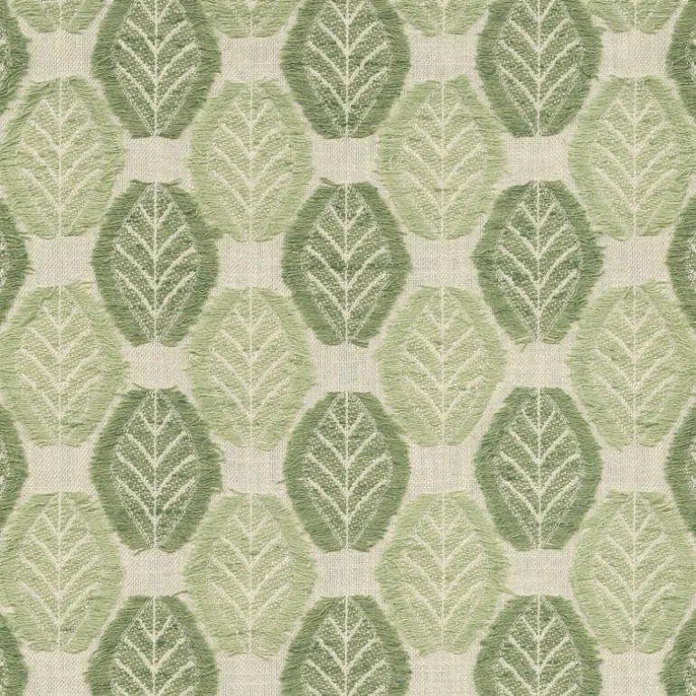Fringe Leaf Celadon P/K Lifestyles Fabric