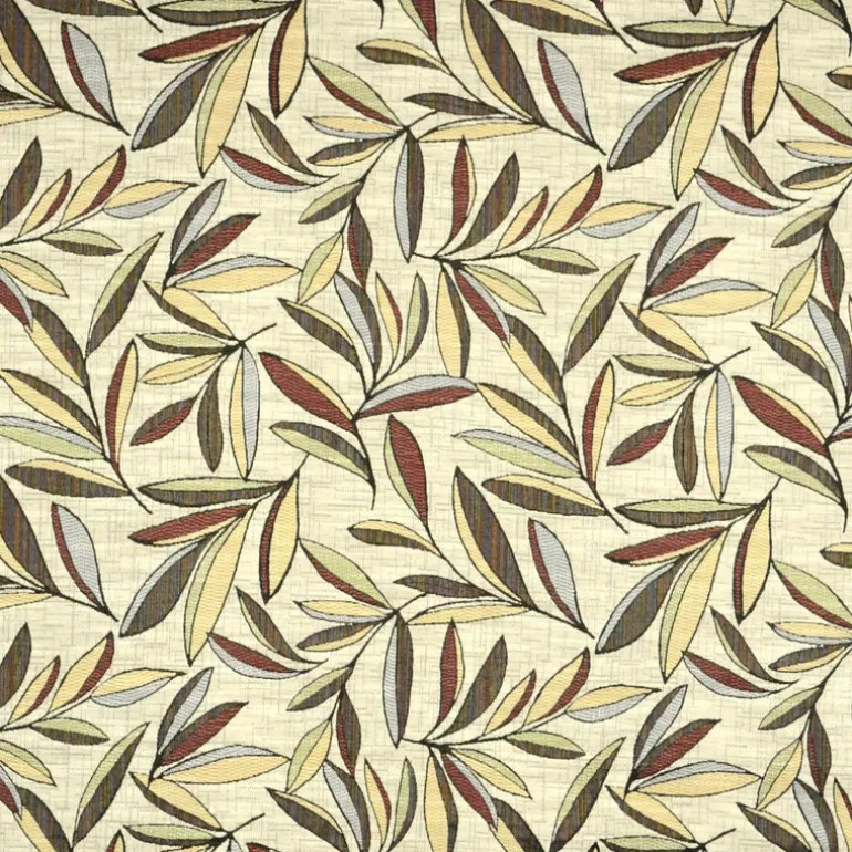 Garfield Redstone Tropical Leaf Floral Fabric