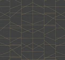 GM7547 Gold Modern Perspective Wallpaper