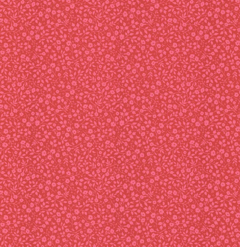 Gretel Red Floral Meadow Wallpaper