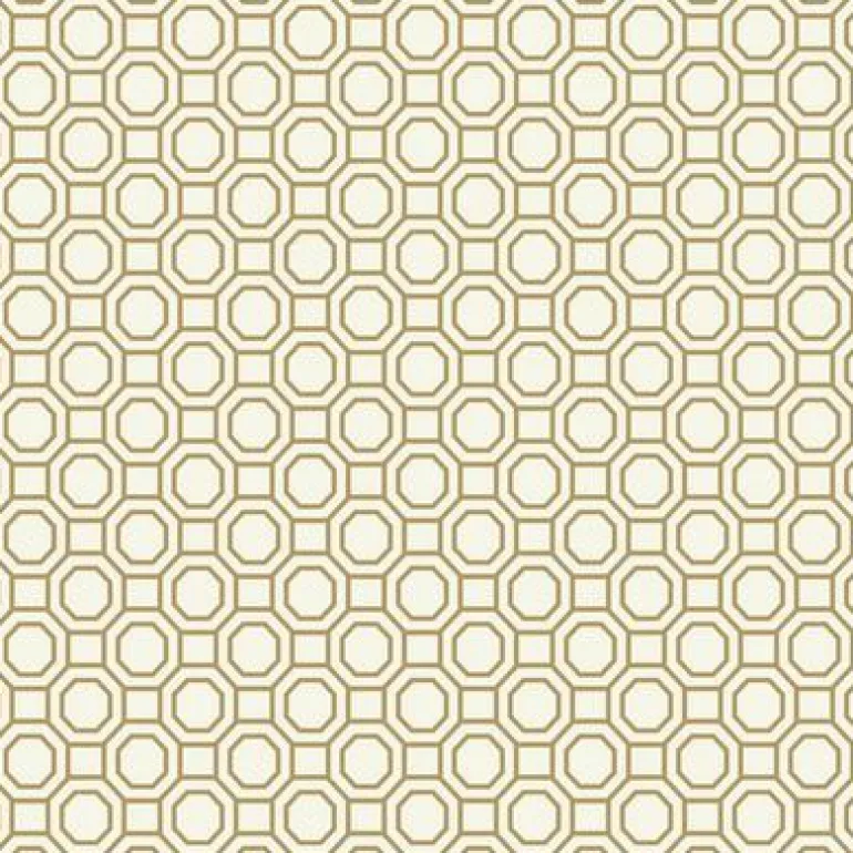 GS6233 Georgian Geo Golden Tan Wallpaper