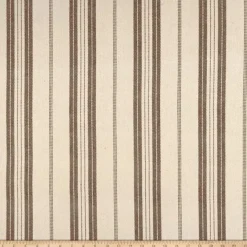 Heavy Twill Natural Chocolate Laura Kiran Fabric