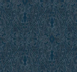 HO2133 Dark Blue Ascot Damask Wallpaper