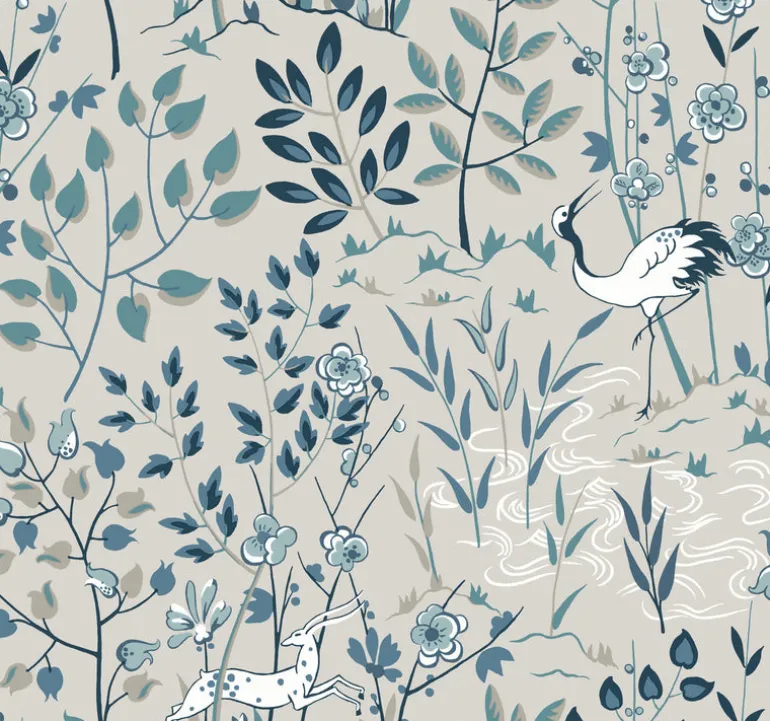 HO2129 Gray Aspen Wallpaper