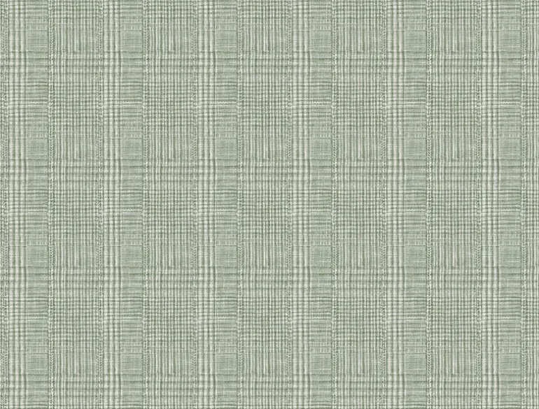 HO2166 Green Shirting Plaid Wallpaper