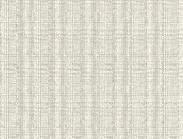 HO2169 Off White Shirting Plaid Wallpaper