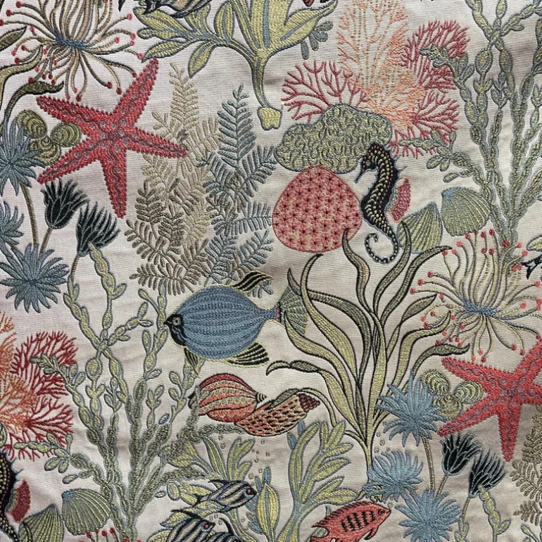 Holy Mackerel Aqua Swavelle Mill Creek Fabric
