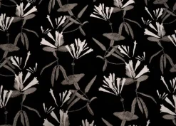 Honeysuckle Black Regal Fabric
