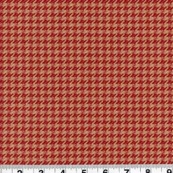 Houndstooth Brick Fabric