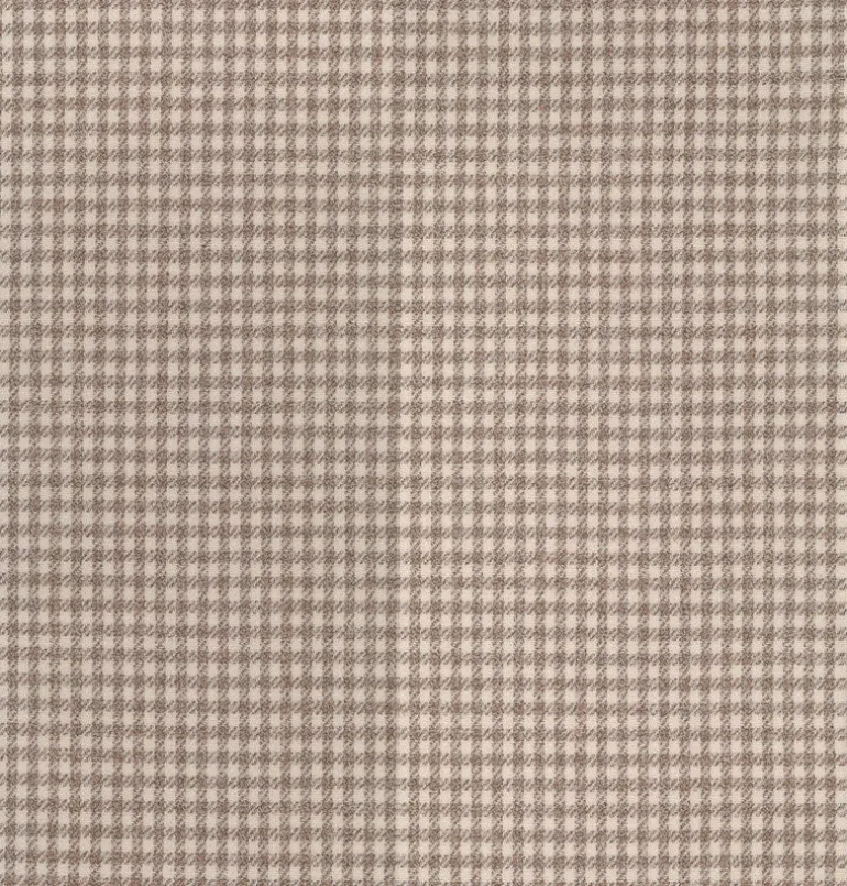 Houndstooth Check Sand Tempo Fabric