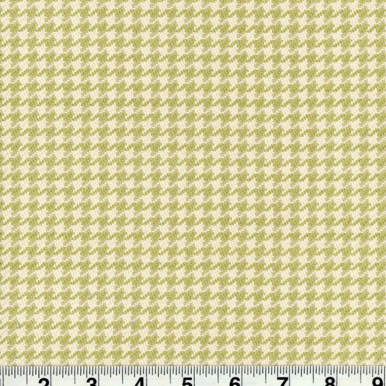 Houndstooth Honeydew Fabric