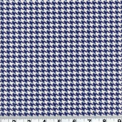 Houndstooth Navy Fabric