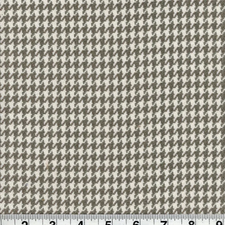 Houndstooth Truffle Fabric