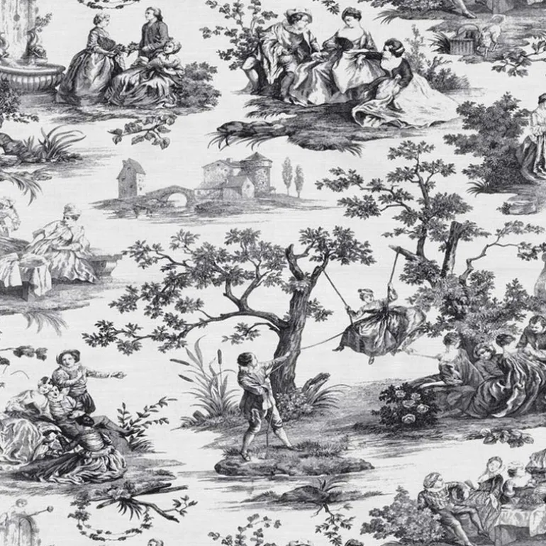 Idyllic Days Noir Waverly Fabric