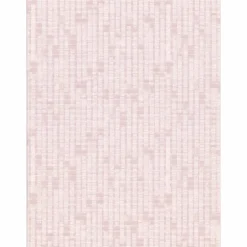 2909-IH-23609 Clarice Pink Distressed Faux Linen Wallpaper