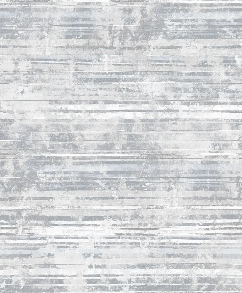 2838-IH2253 Makayla Grey Distressed Stripe Wallpaper