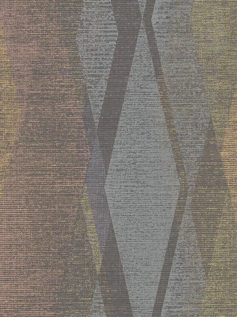 2909-IH-23506 Torrance Multicolor Distressed Geometric Wallpaper