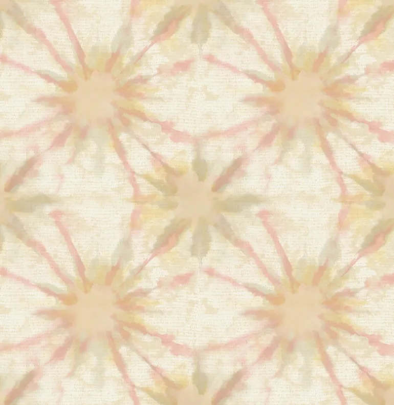 Iris Pink Shibori Wallpaper