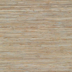 Isami Light Blue Grasscloth Wallpaper