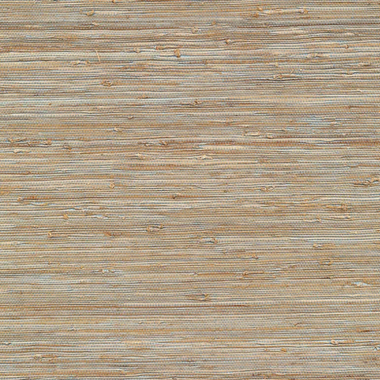 Isami Light Blue Grasscloth Wallpaper
