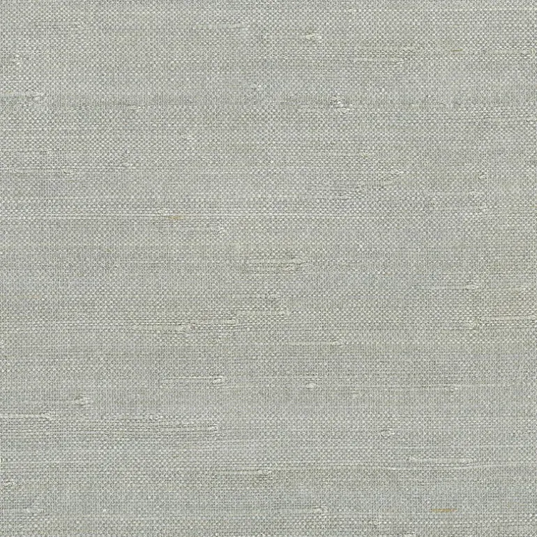 Jin Light Grey Grasscloth Wallpaper