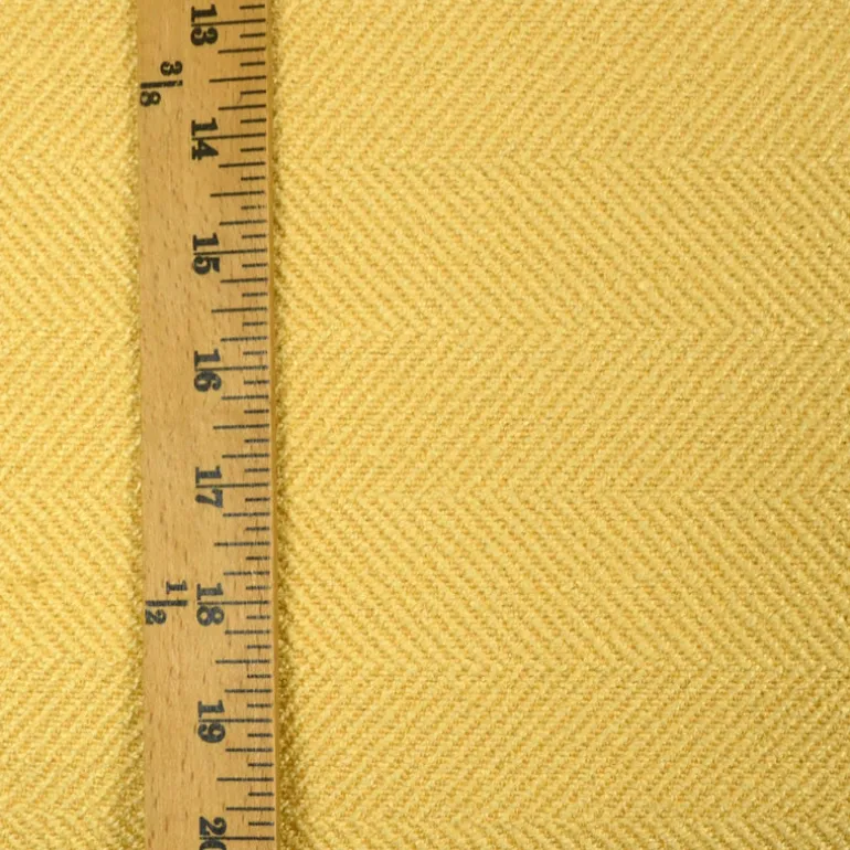 Jumper Daffodil with Crypton Home Herringbone Yellow Upholstery Fabric