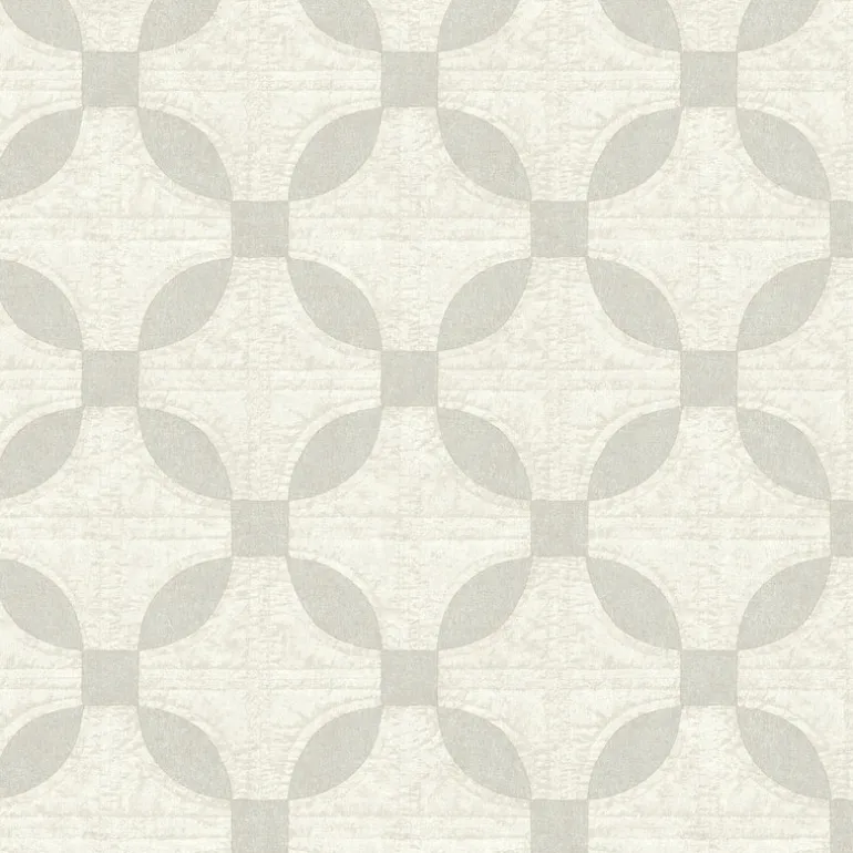 Justice Light Grey Quilt Wallpaper