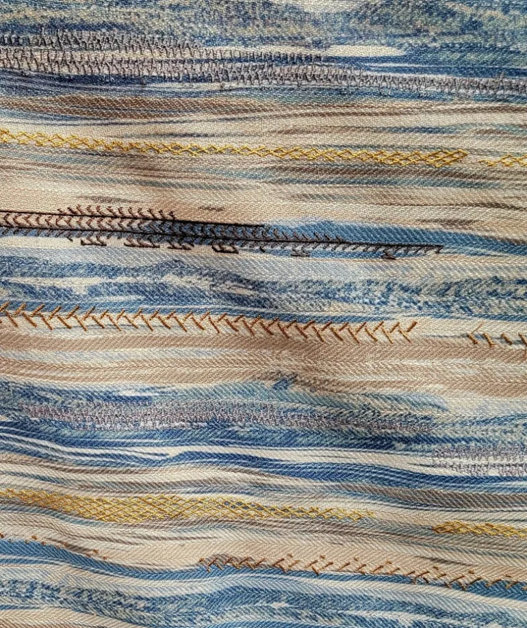 K Harlowe Lattitude Regal Embroidered Fabric