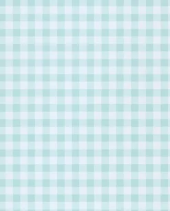 Kay Turquoise Vichy Check Wallpaper