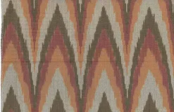 Kazakh Ikat Fire Laura Kiran Fabric