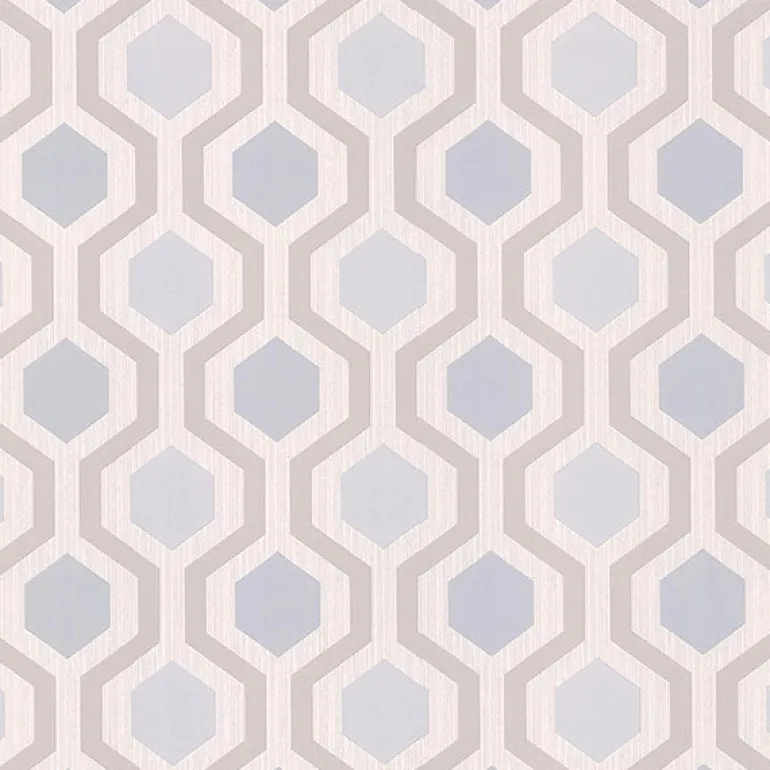 Kelso Light Blue Geometric Wallpaper