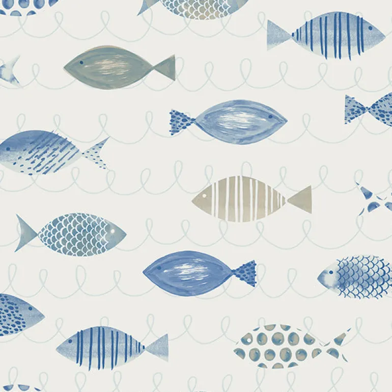 Key West Blue Fish Wallpaper