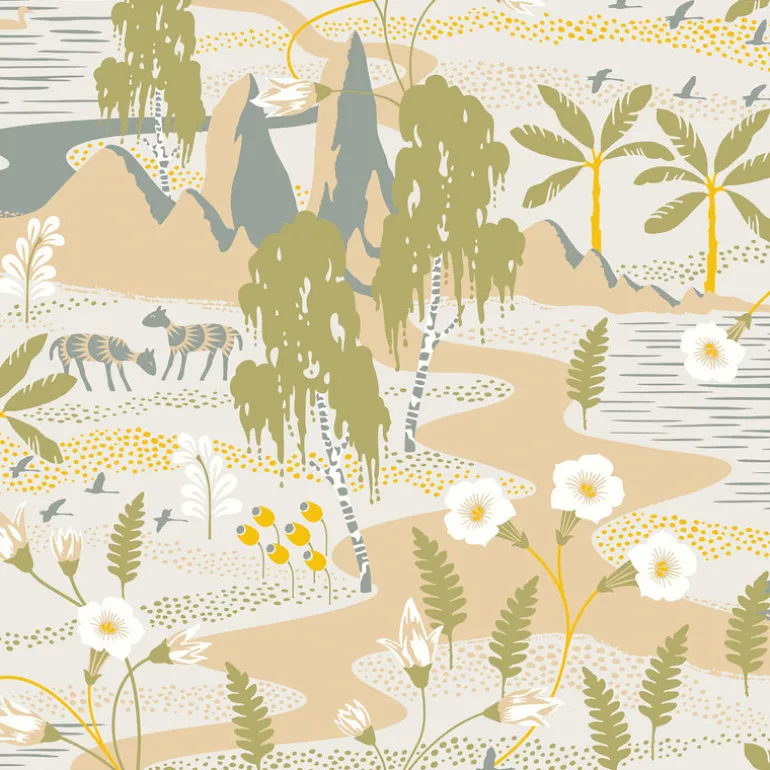 Kiruna Beige Oasis Wallpaper