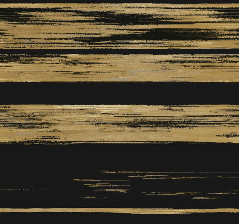 KT2151 Black/Gold Horizontal Dry Brush Wallpaper