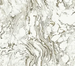 KT2221 Black/White Polished Marble Wallpaper