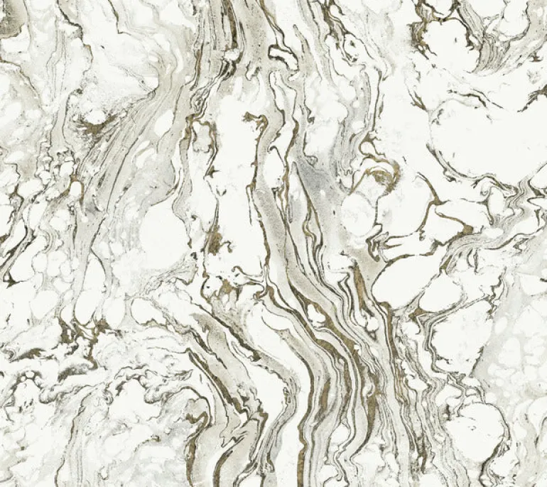 KT2221 Black/White Polished Marble Wallpaper