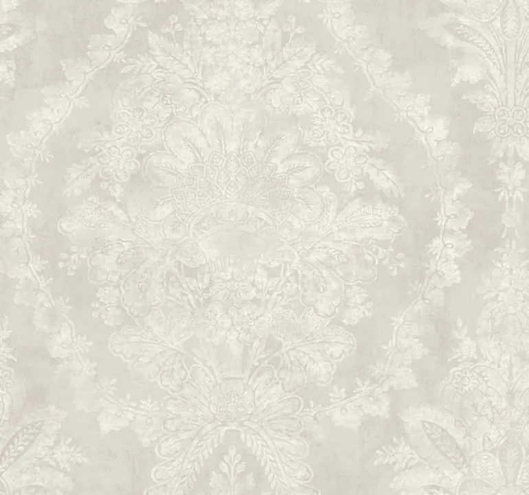 KT2214 Cream Charleston Damask Wallpaper