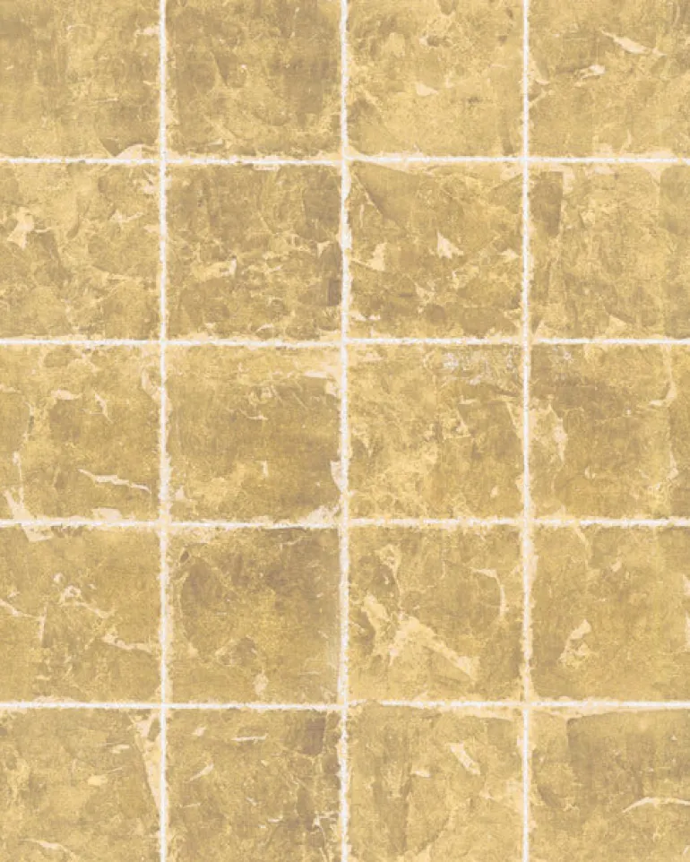 KT2102 Gold Metal Leaf Squares Wallpaper
