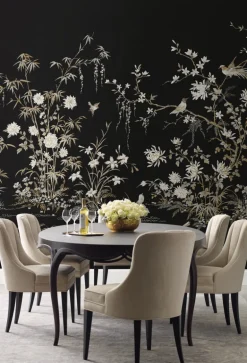 KT2264M Black Flowering Vine Chino Wallpaper Mural