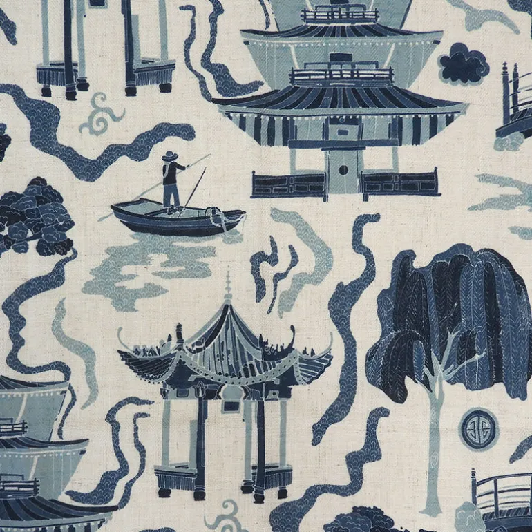 Kumano Indigo Regal Fabric
