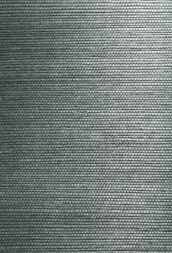 Kumiko Green Grasscloth Wallpaper