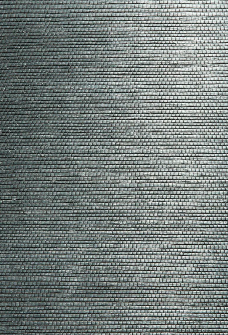 Kumiko Green Grasscloth Wallpaper