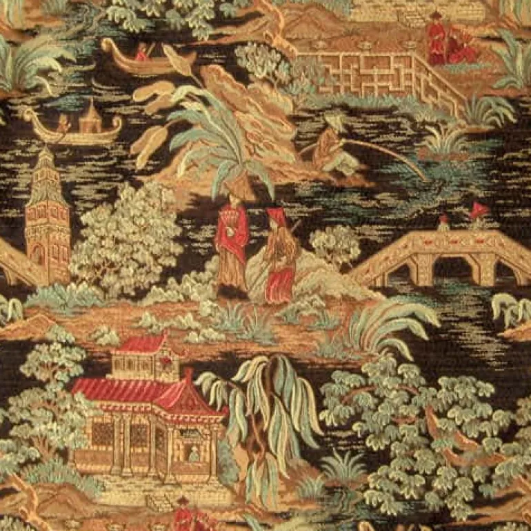 Kyoto Black Regal Fabric