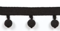 Le Lin Beaded Fringe Black Europatex Trim