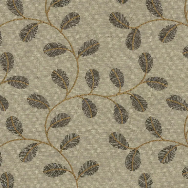 Leaf Love Emb 410531 Cognac PK Lifestyles Fabric