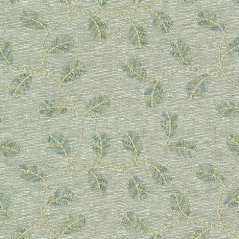 Leaf Love Emb 410530 Moonstone PK Lifestyles Fabric